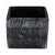 Sweet Garden Gifts Black Faux Wood Square Planter